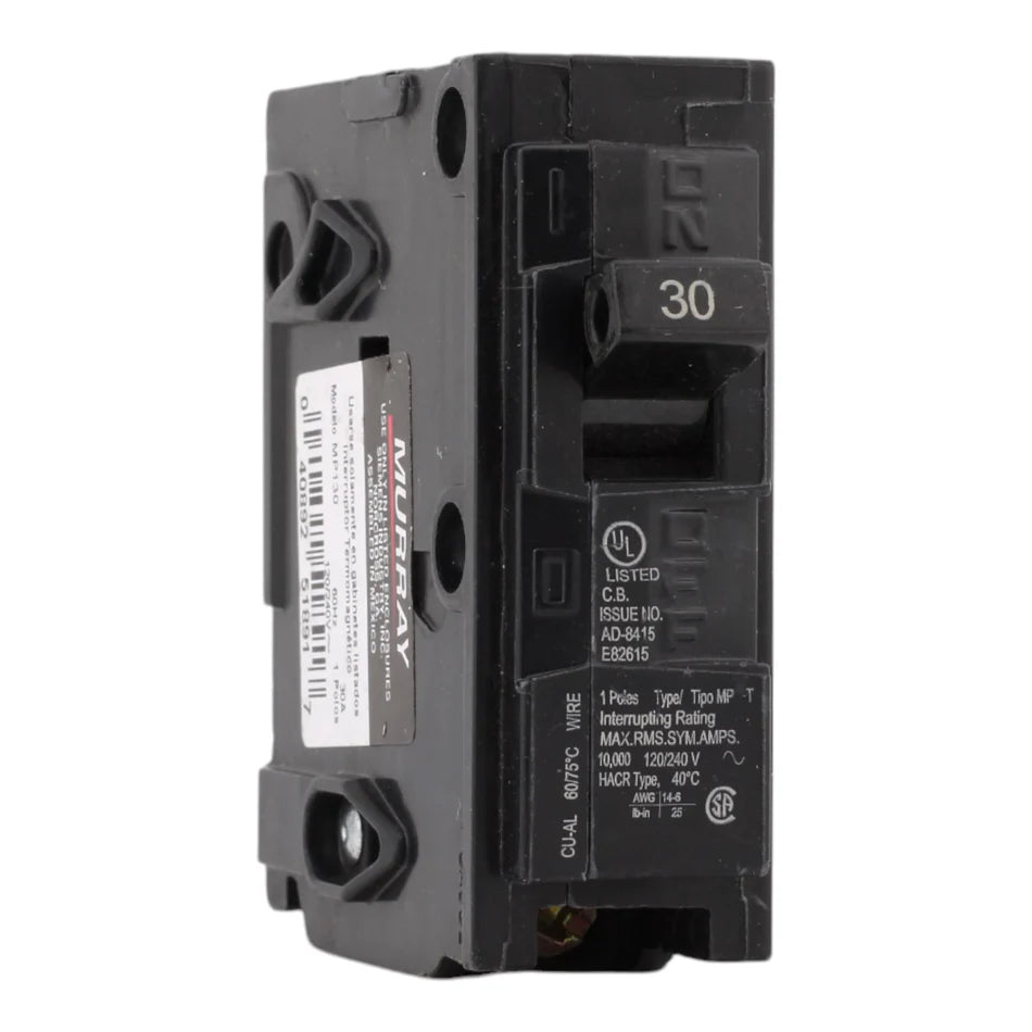 Murray MP130 30 Amp Single-Pole Circuit Breaker – 120V – Thermal Magnetic
