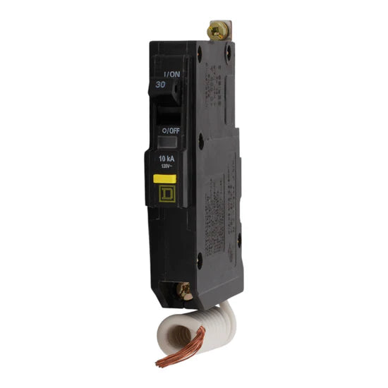 Square D QOB130GFI 30A 1-Pole GFCI – Pigtail Neutral – 120V