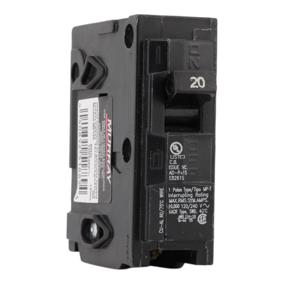 Murray MP120 20A 120V 1-Pole Thermal Magnetic Circuit Breaker – Type MP-T