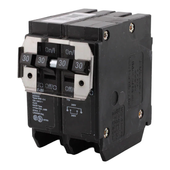 Eaton BQ230230 Quad Circuit Breaker – (2) 30A, 4-Pole, 120/240V
