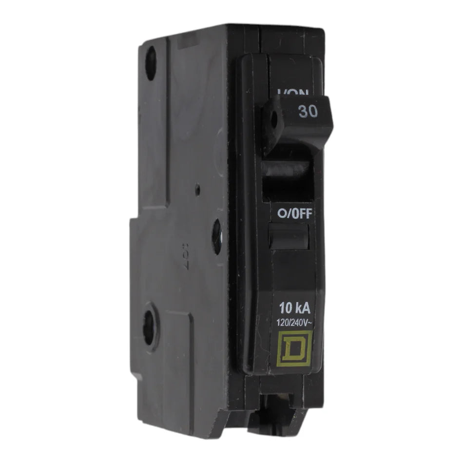Square D QOW130 30A 120/240V Single-Pole Standard Circuit Breaker – Plug-In for QO Load Centers