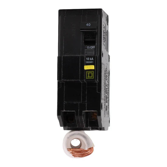 Square D QO240GFI 40A 2-Pole GFCI Circuit Breaker – Pigtail Neutral – 120/240V