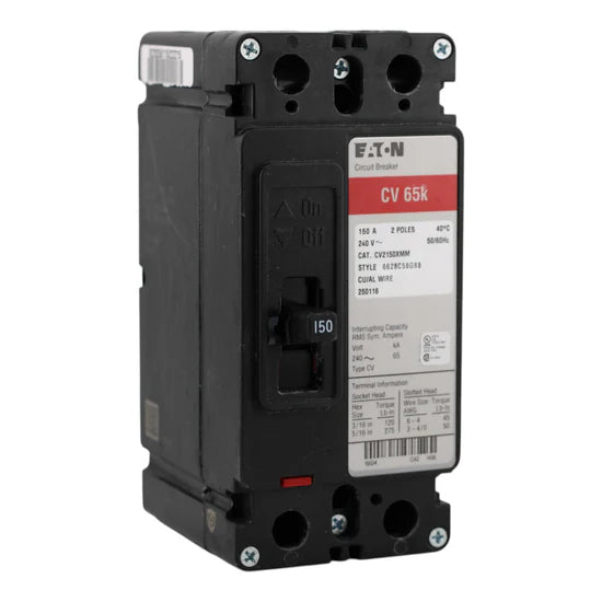 Eaton CV2150XMM 150A 2-Pole Main Circuit Breaker – Fixed – 120/240V