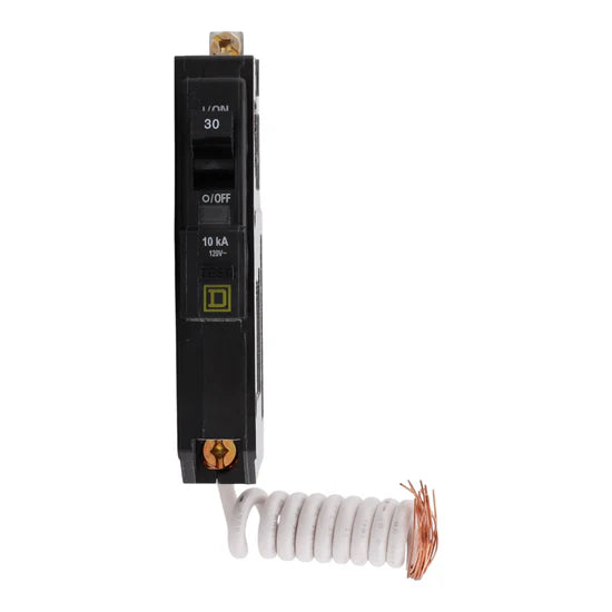 Square D QOB130EPD 30A 1-Pole GFCI Bolt-On Circuit Breaker – Bolt-On – 120V AC