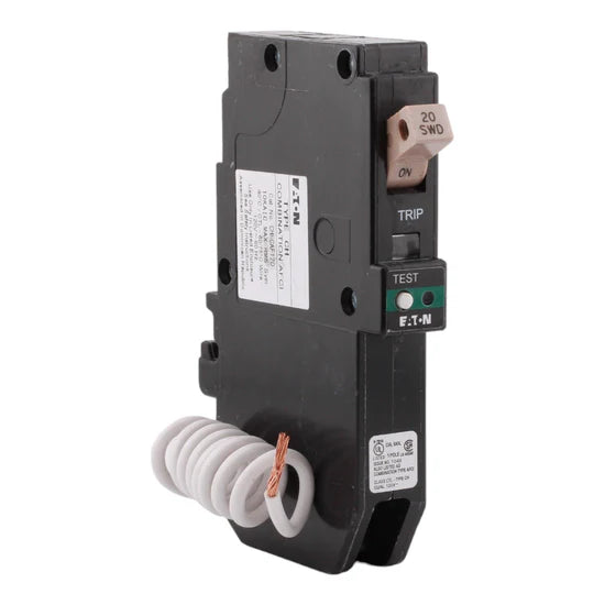 Eaton CHFCAF120 20A 1-Pole Combination AFCI Arc Fault Circuit Breaker – Pigtail – 120/240V