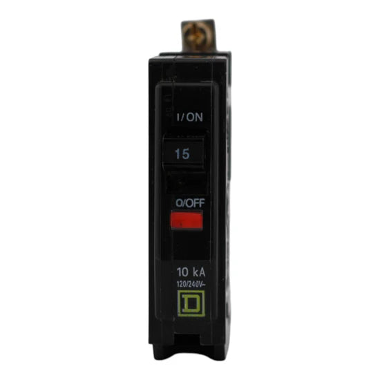Square D QOB115 15A 1-Pole Standard Circuit Breaker – Bolt-On – 120/240V