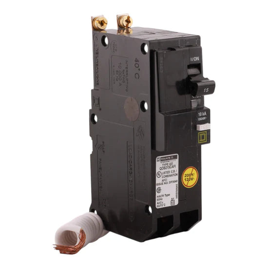 Square D QOB215CAFI 15A 2P CAFI Circuit Breaker – QO Series