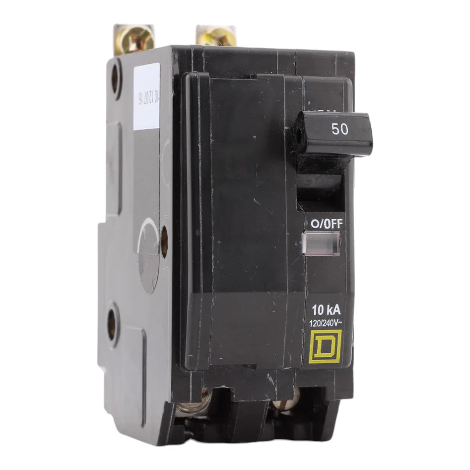 Square D QOB250 50 Amp Double-Pole Standard Trip Circuit Breaker – Bolt-On – 240V