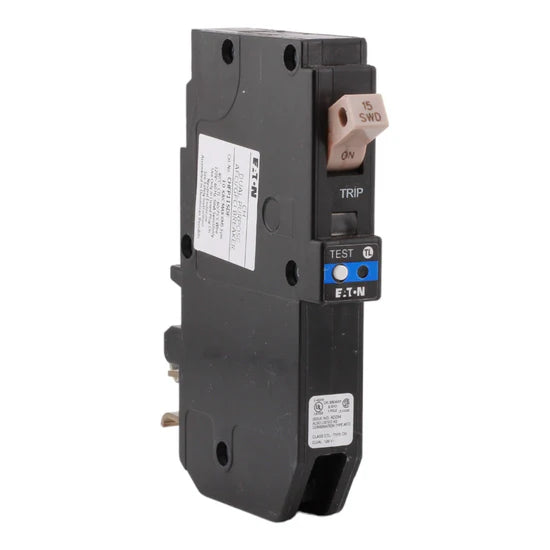 Eaton CHFP115DF 15A 1-Pole Dual-Function AFCI/GFCI Circuit Breaker – Plug-On Neutral – 120V AC