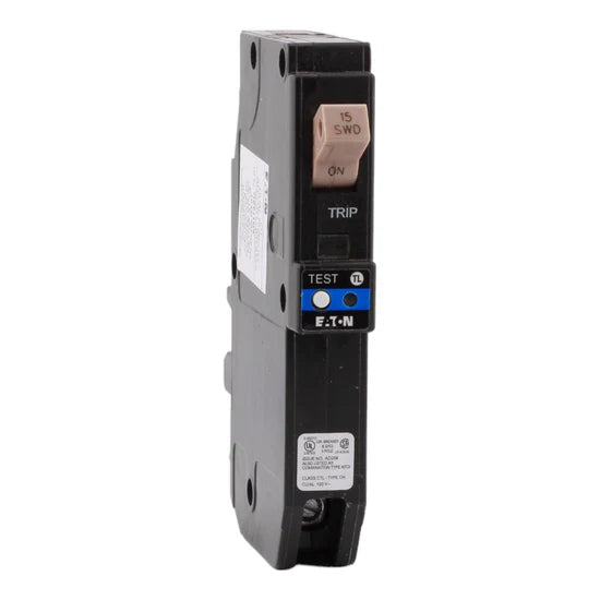 Eaton CHFP115DF 15A 1-Pole Dual-Function AFCI/GFCI Circuit Breaker – Plug-On Neutral – 120V AC