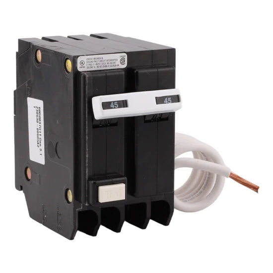 Eaton GFTCB245 45A 2-Pole GFCI Circuit Breaker – Plug-On Neutral – 120/240V