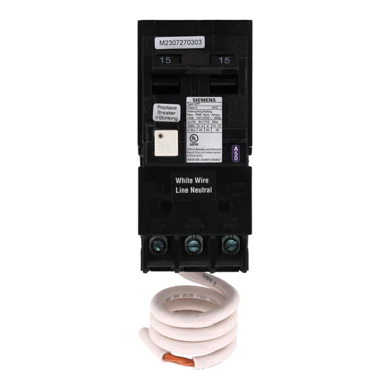 Siemens QF215A 15A 2P GFCI – Plug-In – 120/240V