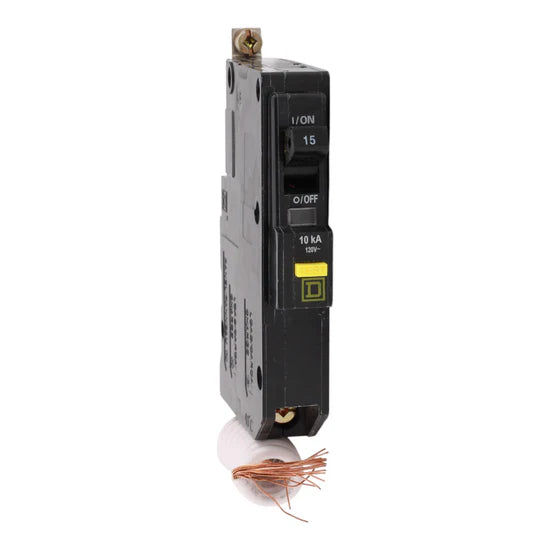 Square D QOB115GFI 15A 1-Pole GFCI Circuit Breaker – Bolt-On – 120V