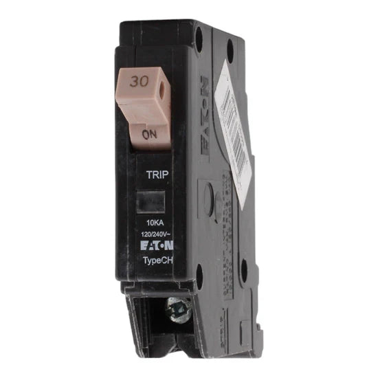 Eaton CHF130 30A 1-Pole Standard Circuit Breaker – Plug-On – 120/240V