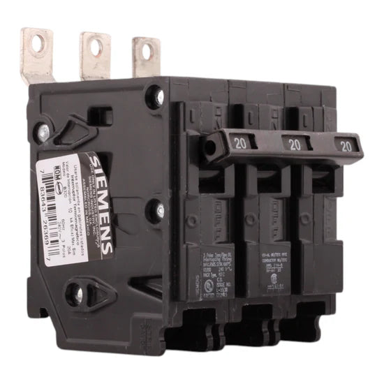 Siemens B320 20A 3-Pole Thermal Magnetic Breaker – Plug-In – 240V