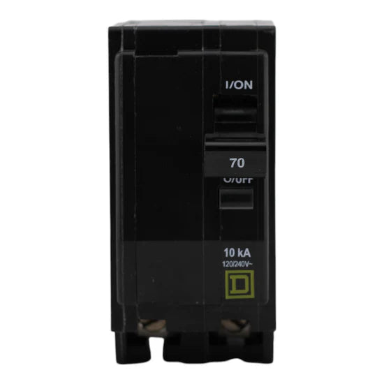Square D QO270 70A 2-Pole Standard Circuit Breaker – Plug-In – 120/240V