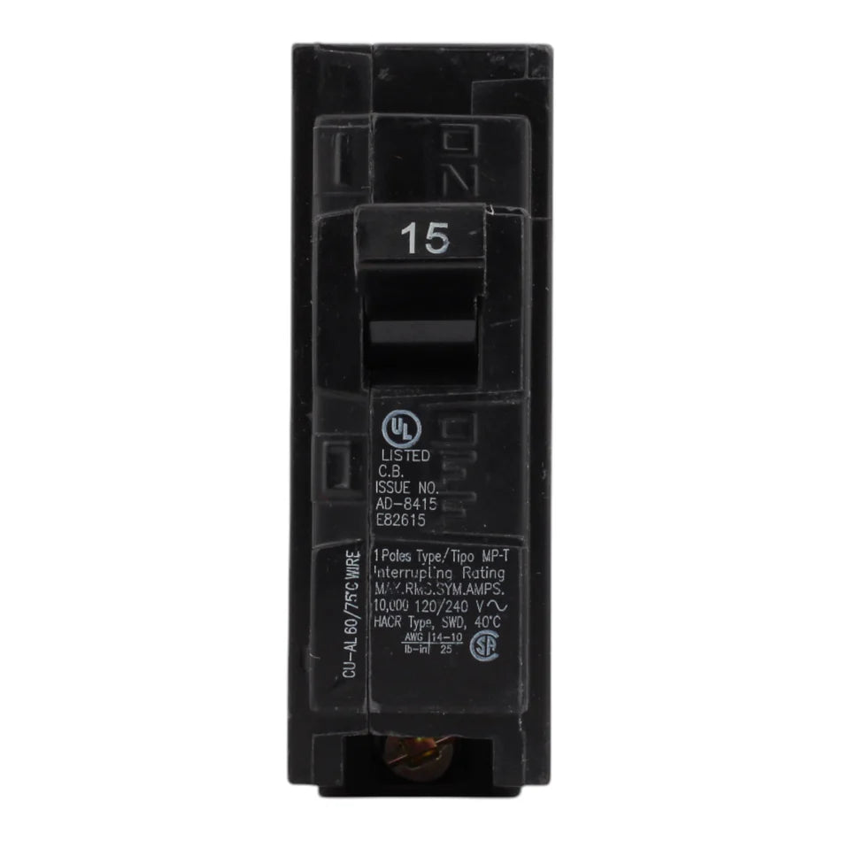 Murray MP115 15A 120V 1-Pole Thermal Magnetic Circuit Breaker – Type MP-T