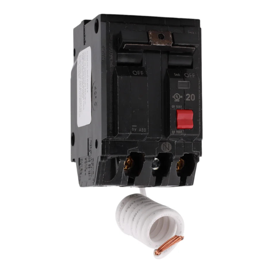 GE THQL2120GFTP 20A 120/240V Two-Pole GFCI Circuit Breaker – Pigtail Connection