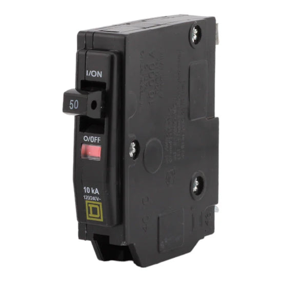 Square D QO150 50A 1-Pole Standard Circuit Breaker – Plug-In – 120/240V