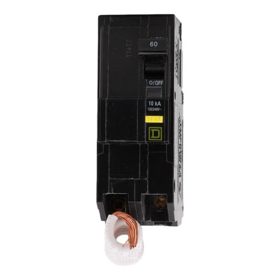 Square D QO260GFI 60A 2-Pole GFCI Circuit Breaker – Pigtail Neutral – 240V