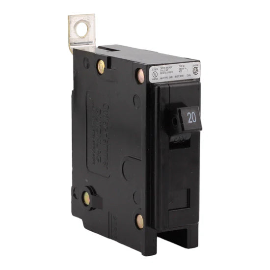 Eaton BAB1020 20A 1-Pole Thermal Magnetic Circuit Breaker – Bolt-On – 120/240V