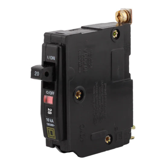 Square D QOB120 20A 1-Pole Standard Circuit Breaker – Bolt-On – 120V