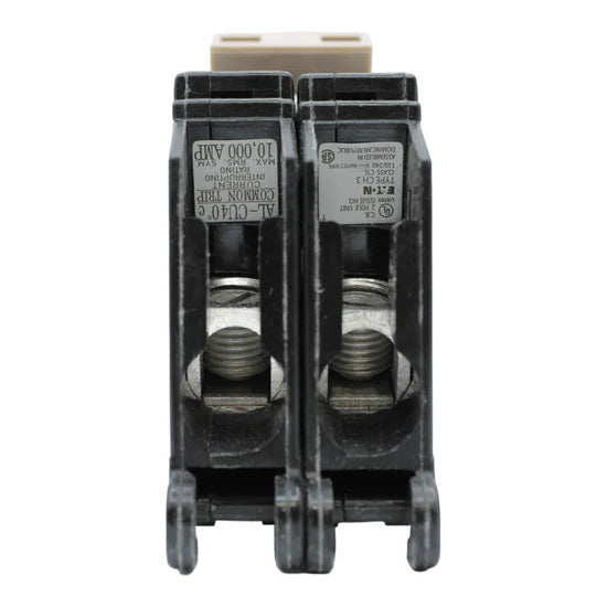 Eaton CH2125 125A 2-Pole Thermal-Magnetic Circuit Breaker – Plug-On – 120/240V