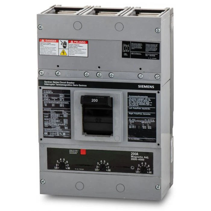 Siemens JXD23S400A Molded Case Switch – Sentron Series – 400A – 3 Pole – 240VAC – Non-Automatic – Bolt-On