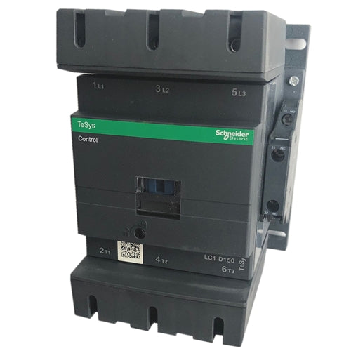 Square D LC1D150M7 Magnetic Contactor – 3 Pole – 150A – 220V AC Coil – 100 HP @ 460V – IEC LC Series
