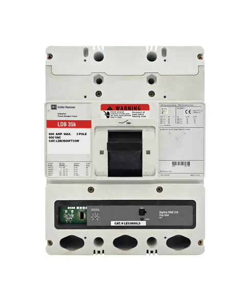 Eaton LDB3600FT35W 600A 3P Molded Case Circuit Breaker – LDB Frame – 600VAC
