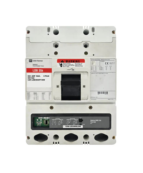 Eaton LDB3600FT36W 600A 3P Molded Case Circuit Breaker – LDB Frame – 600VAC