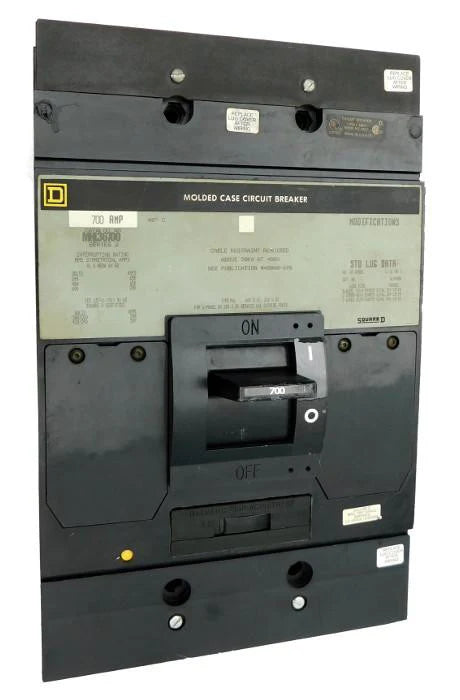 Square D MHL36700 700A 3 Poles Thermal Magnetic Molded Case Circuit Breaker – Bolt On – 600V