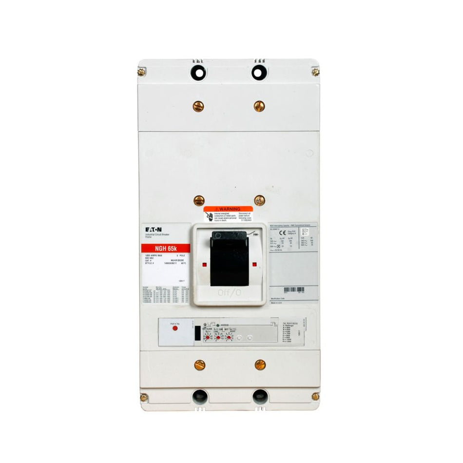 Eaton NGC312036EC Series G Electronic Molded Case Circuit Breaker – 1200A, 3-Pole, 480 Vac, 200 kAIC