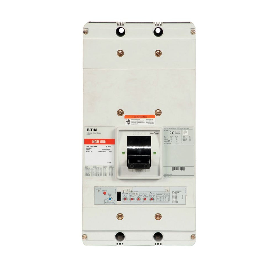 Eaton NGH312039E Series G Electronic Molded Case Circuit Breaker – 1200A, 3-Pole, 480 Vac, 100 kAIC