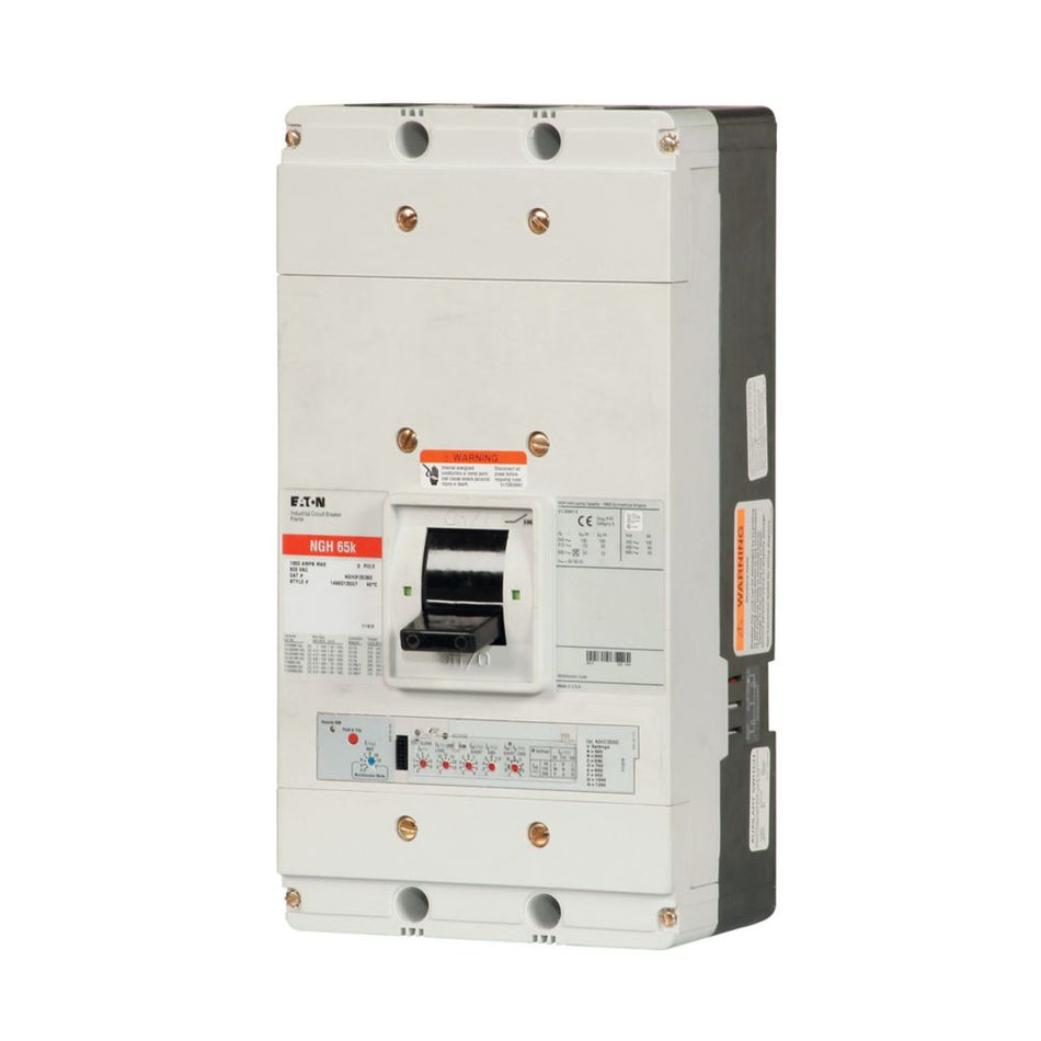 Eaton NGH312039E Series G Electronic Molded Case Circuit Breaker – 1200A, 3-Pole, 480 Vac, 100 kAIC
