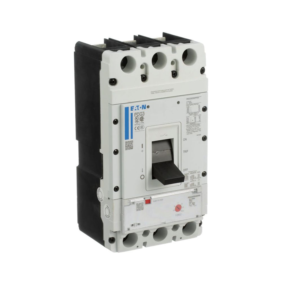 Eaton PDG33G0600E2NJ Power Defense Molded Case Circuit Breaker – 600A, 3-Pole, 600V, PD3 Global, 35 kAIC