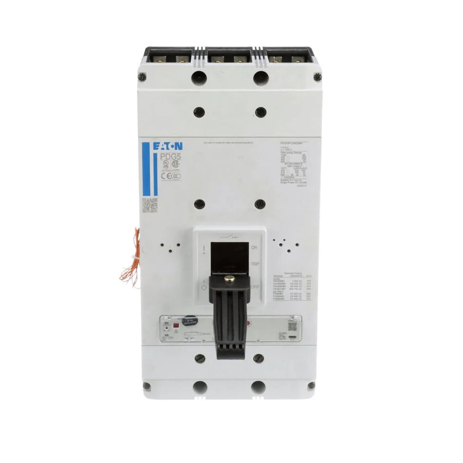 Eaton PDG53M1200E4RN 1200A 3-Pole 600V Power Defense Molded Case Circuit Breaker Electronic Trip 65kA@480V