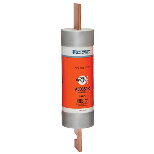Mersen A6D350R Class RK1 Time-Delay Fuse – 350A – 600VAC/600VDC – Amp-Trap 2000® SmartSpot® Blade Fuse