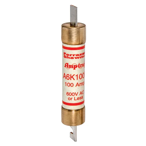 Mersen A6K100R Fuse – Class RK1 – 100A – 600VAC/300VDC – Fast-Acting Blade Fuse (Amp-Trap® A6K-R)