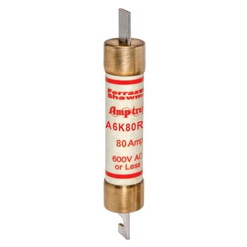 Mersen A6K80R Fuse – Class RK1 – 80A – 600VAC/300VDC – Fast-Acting Blade Fuse (Amp-Trap® A6K-R)