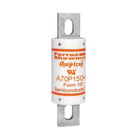 Mersen A70P150-4 High-Speed Fuse – Amp-Trap® A70P – 150A – 700VAC/650VDC – Bolted Blade Semiconductor Fuse