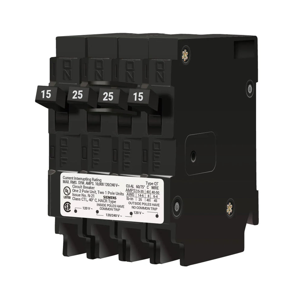 Q21525CT - Siemens - 25 Amp Molded Case Circuit Breaker