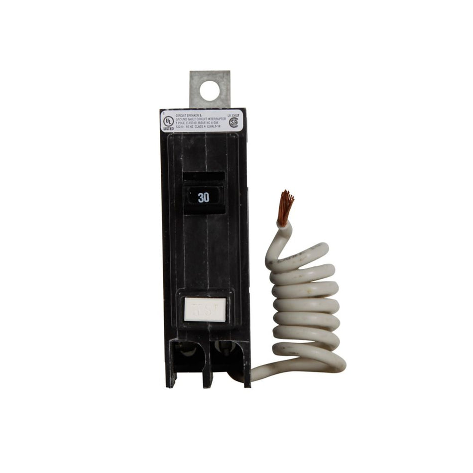 Eaton QBGFT1030 QBGF GFCI Circuit Breaker – 30A, 1-Pole, 120/240V, 5mA Trip, 10 kAIC