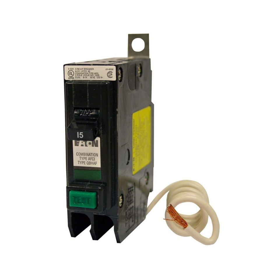 Eaton QBHCAF1015 QB AFCI Circuit Breaker – 15A, 1-Pole, 22 kAIC
