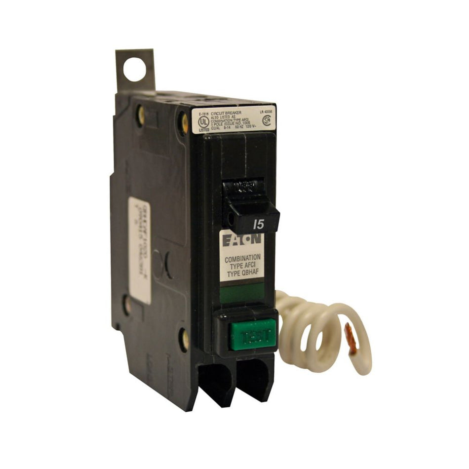 Eaton QBHCAF1015 QB AFCI Circuit Breaker – 15A, 1-Pole, 22 kAIC