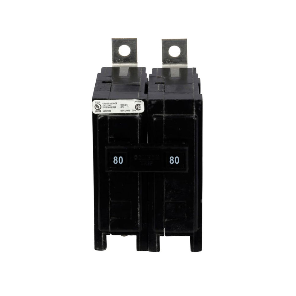 Eaton QBHW2080 QB Thermal Magnetic Circuit Breaker – 80A, 2-Pole, 120/240V, 22 kAIC