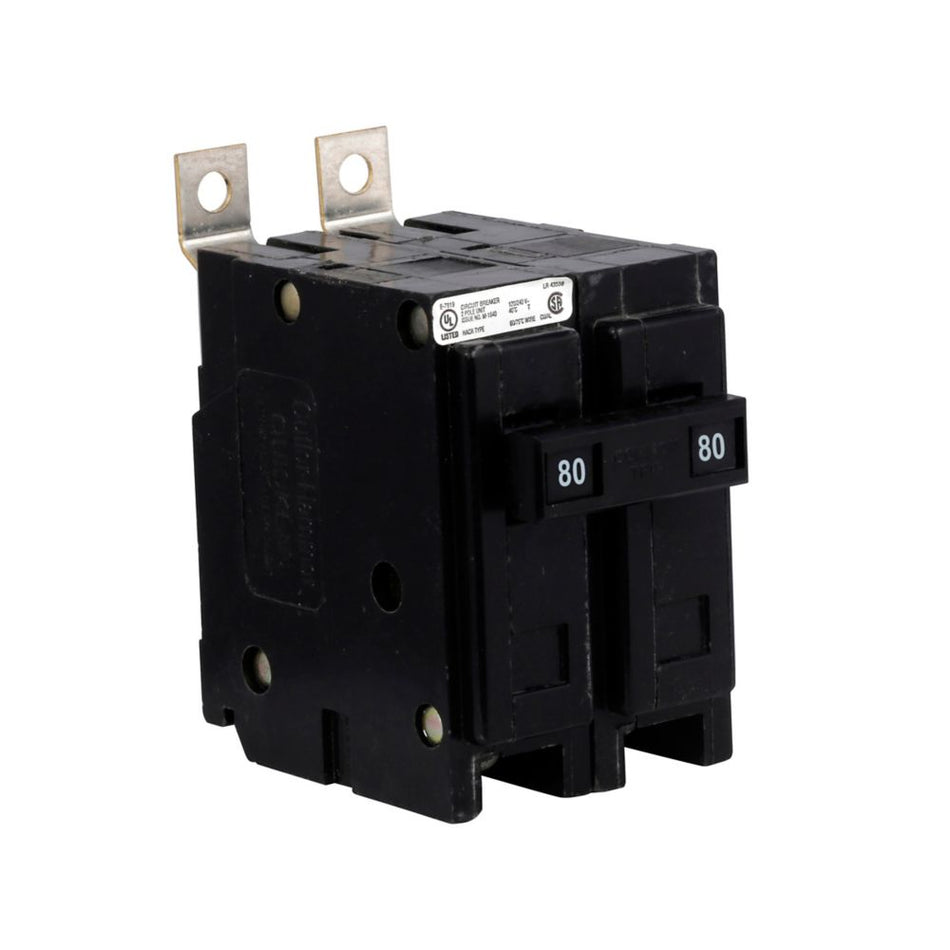 Eaton QBHW2080 QB Thermal Magnetic Circuit Breaker – 80A, 2-Pole, 120/240V, 22 kAIC