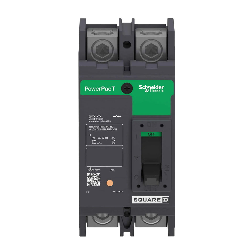 Square D QDP22200TM Meter-Pak Circuit Breaker – 200A – 2 Pole – 25kAIC – Thermal Magnetic – Q-Frame – 240VAC – Main Breaker