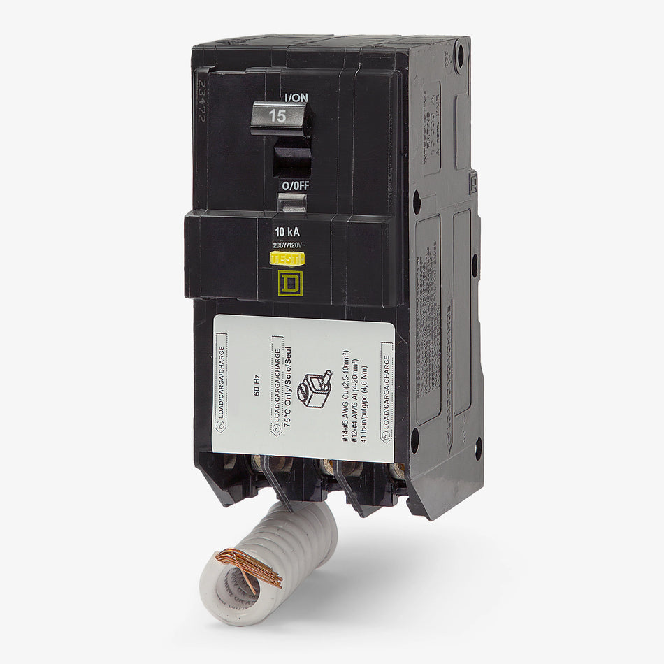 Square D QO340GFI Ground Fault Circuit Breaker – 40A – 3 Pole – 208Y/120VAC – Plug-On – 6mA GFI – QO Series