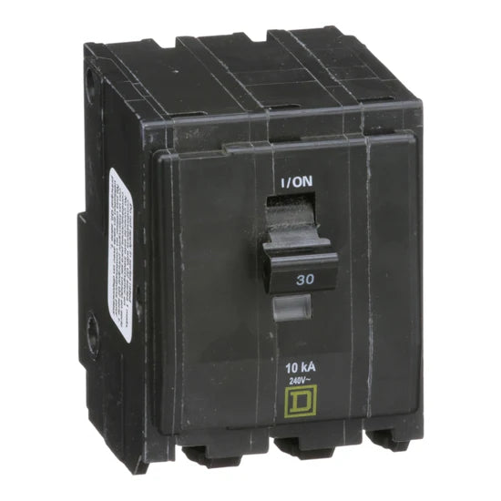 Square D QO330 30A 3-Pole Standard – Plug-On – 120/240V